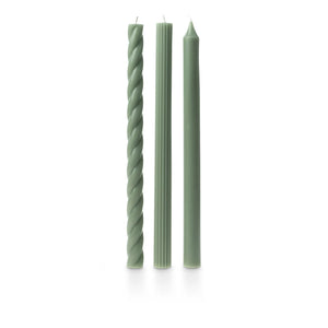 Textured Taper Candles - Assorted Colors