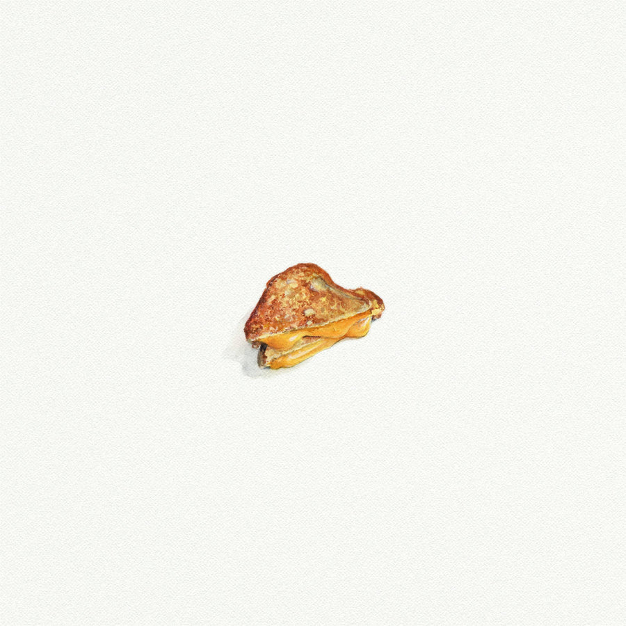Grilled Cheese Sandwich Miniature Watercolor Print