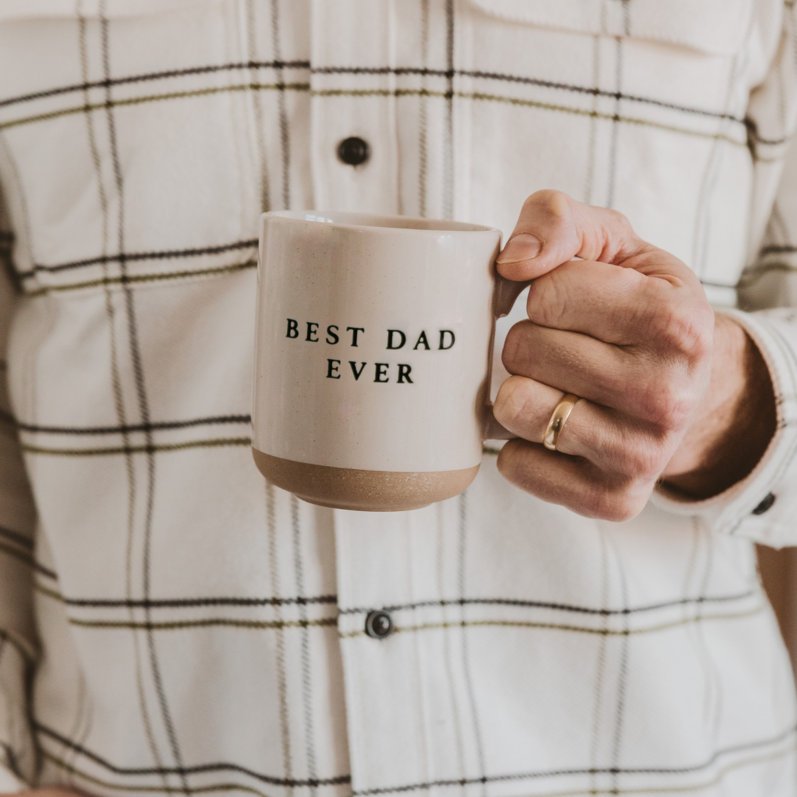 Best Dad Ever Stoneware Coffee Mug - Father's Day Gifts