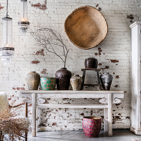 Vintage Paper Mache Vase