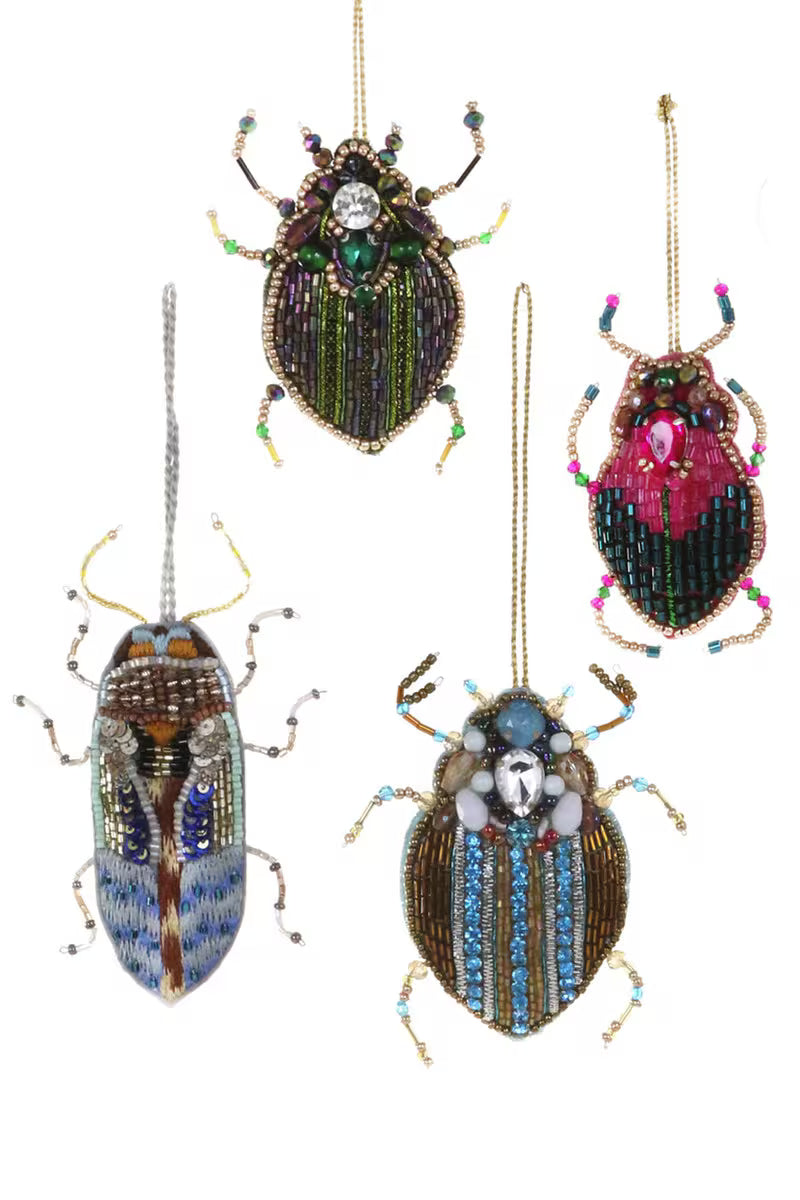 Beaded Beetles Ornament