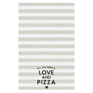 Love & Pizza Tea Towel