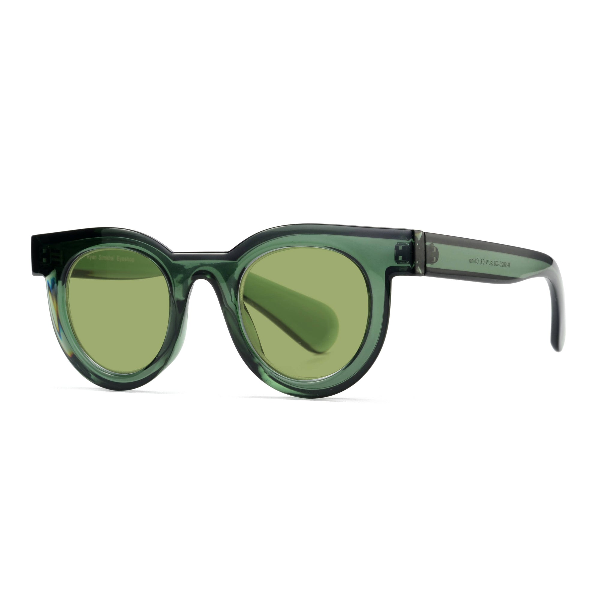 MILO |Transparent Green| Green Lens | Polarized Sunglasses.