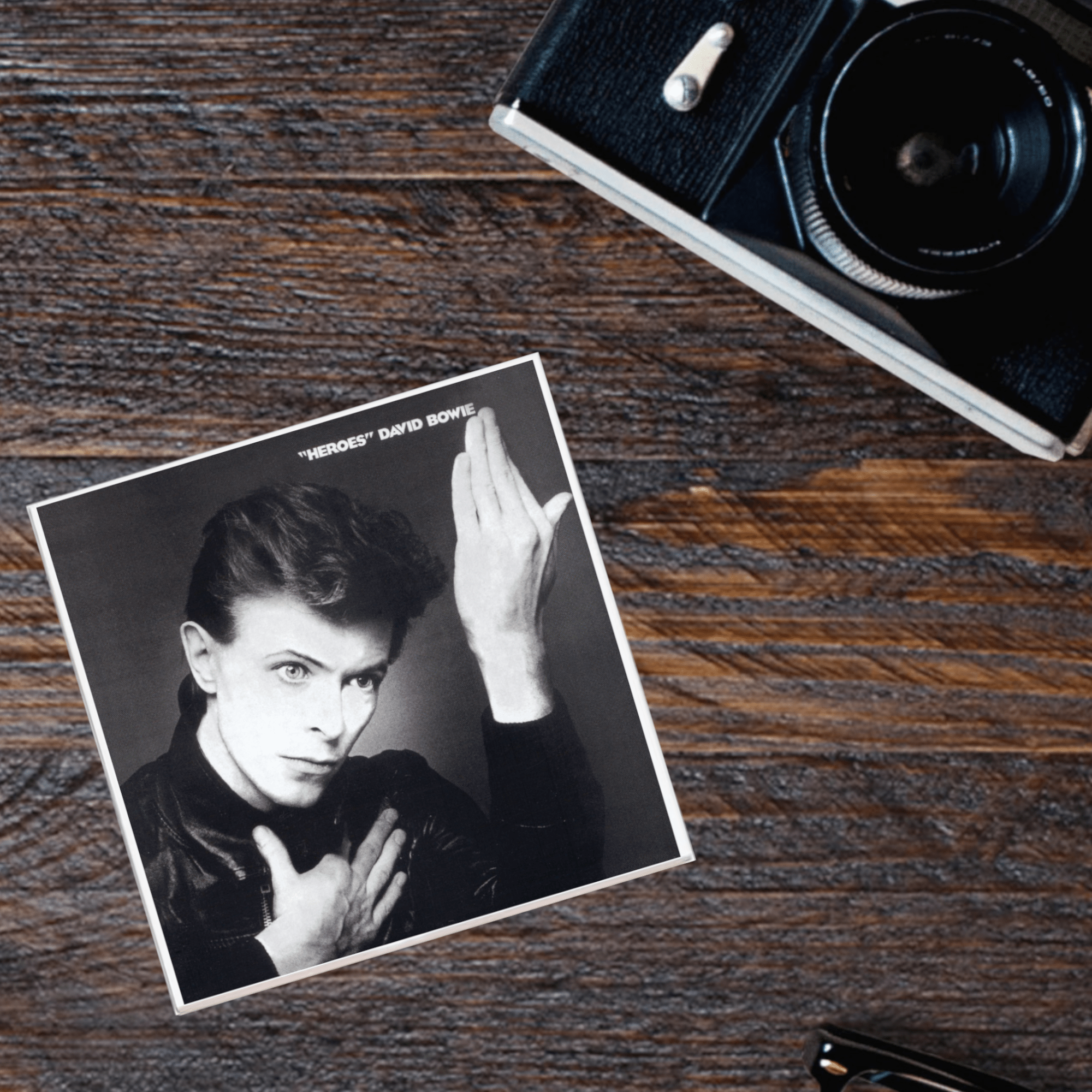 David Bowie Heroes Album Coaster - Box Turtle