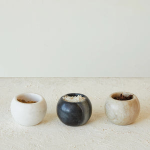 Small Round Marble Pot