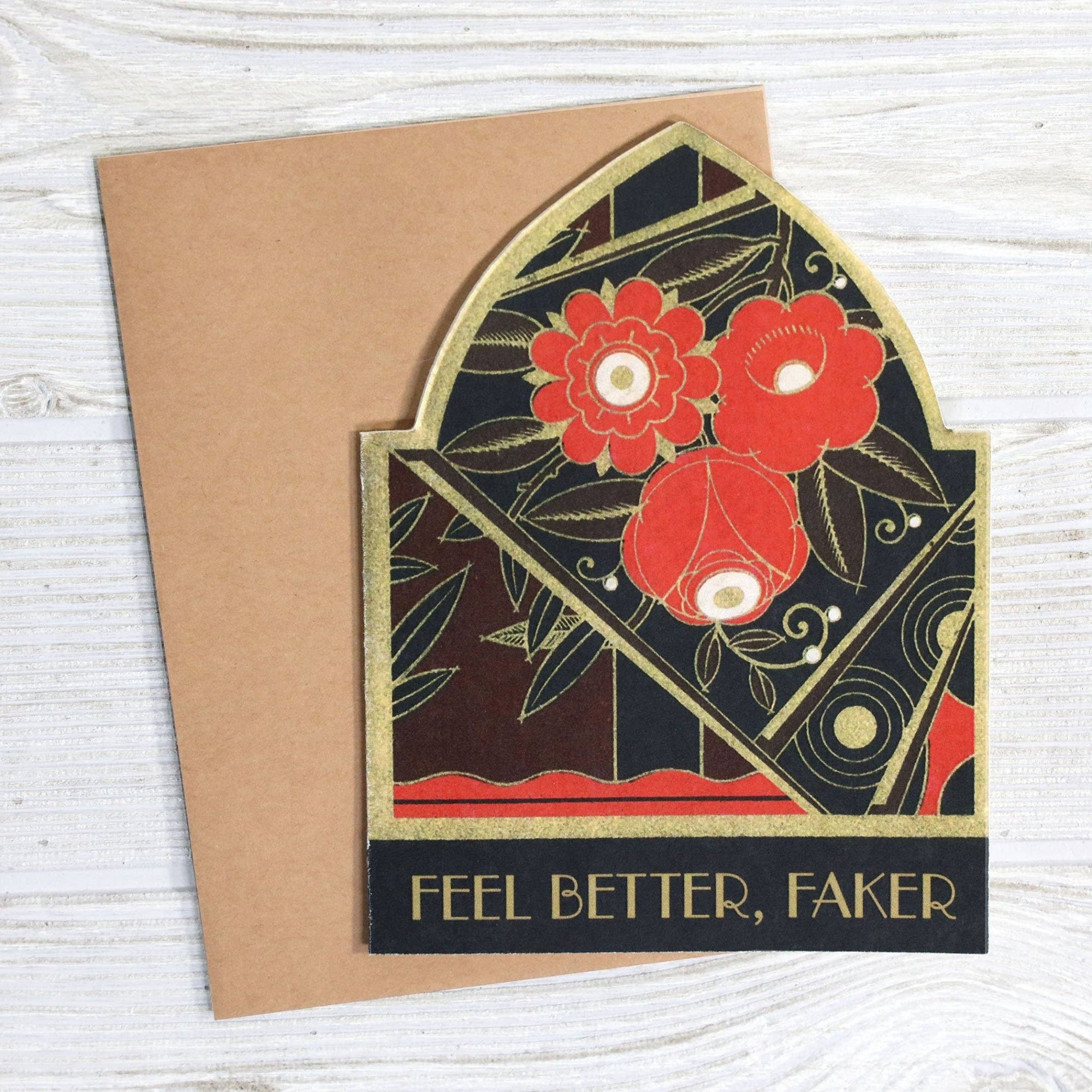 Feel Better, Faker Get Well Card - Box Turtle