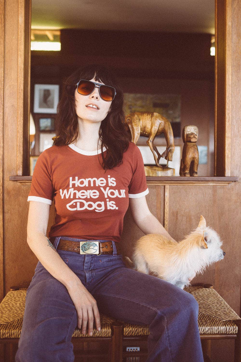 Home is Where Your Dog is Graphic T-shirt - Box Turtle