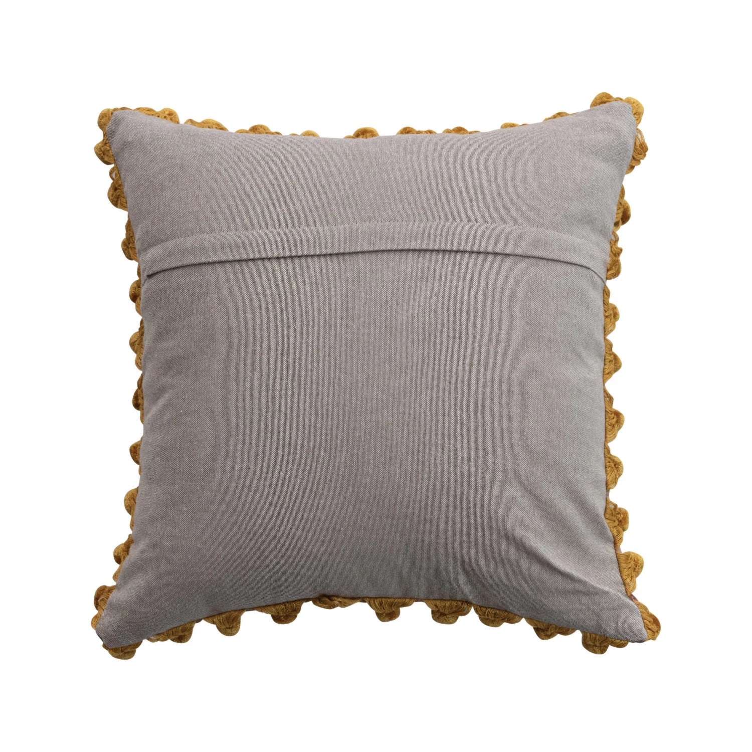 Multi Color Kantha Stitch Velvet Pillow - Box Turtle