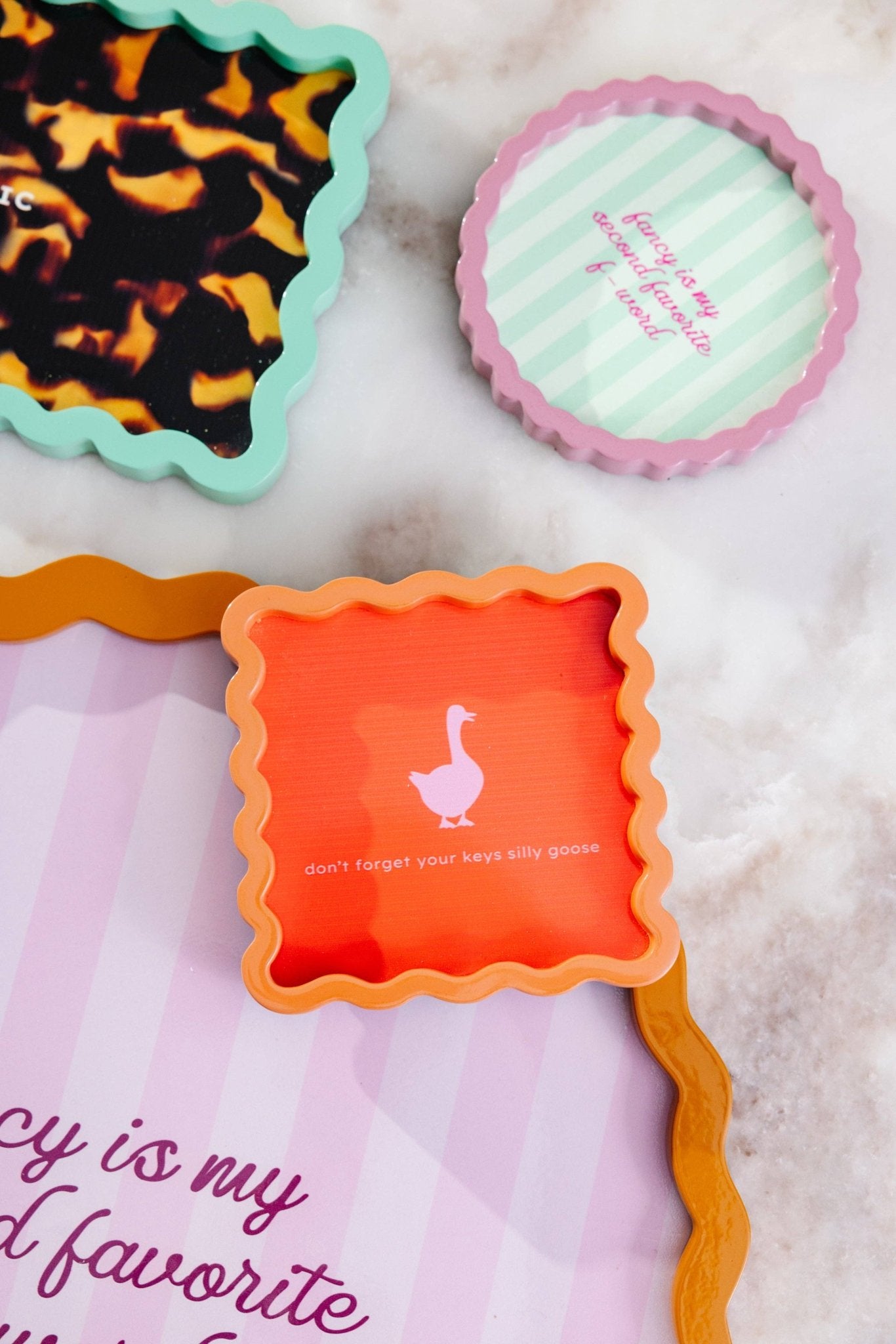 Silly Goose Lacquer Tray - Box Turtle