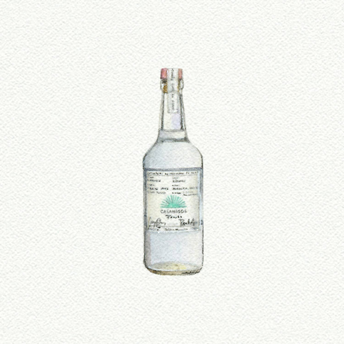 Casamigos Tequila Miniature Watercolor Print