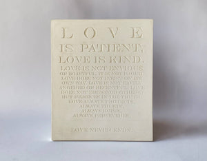 Studio White I Corinthians 13:4-8 Wall Art