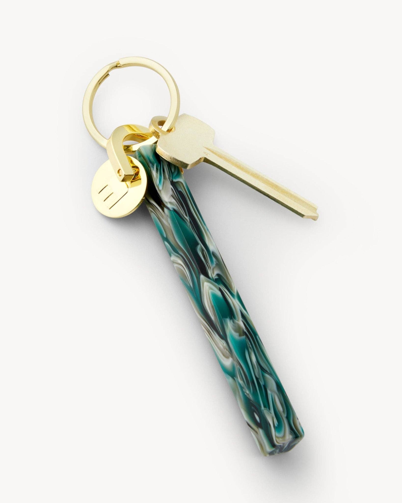 Stromanthe & Gold Bar Keychain