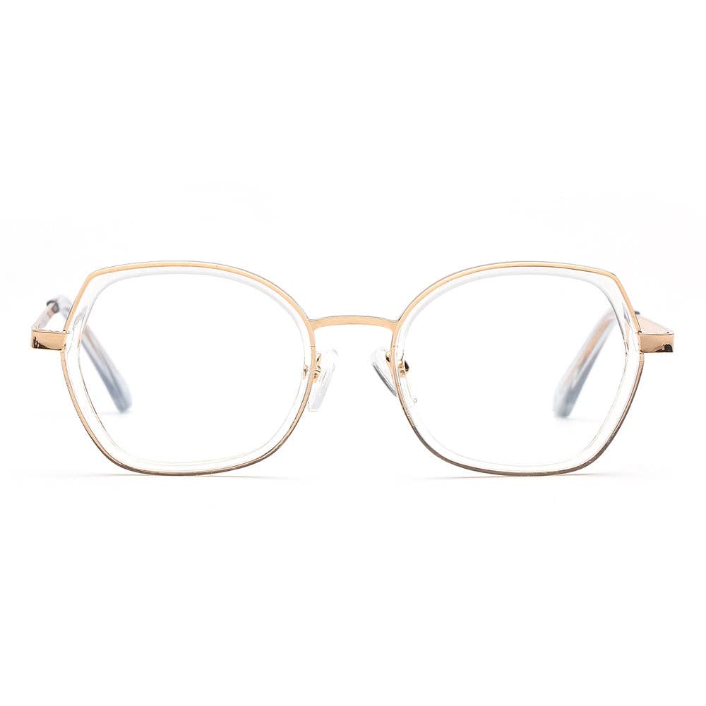 MELISSA | Gold Frame /  Clear Accent.
