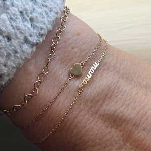 10kt Gold Mama Bracelet