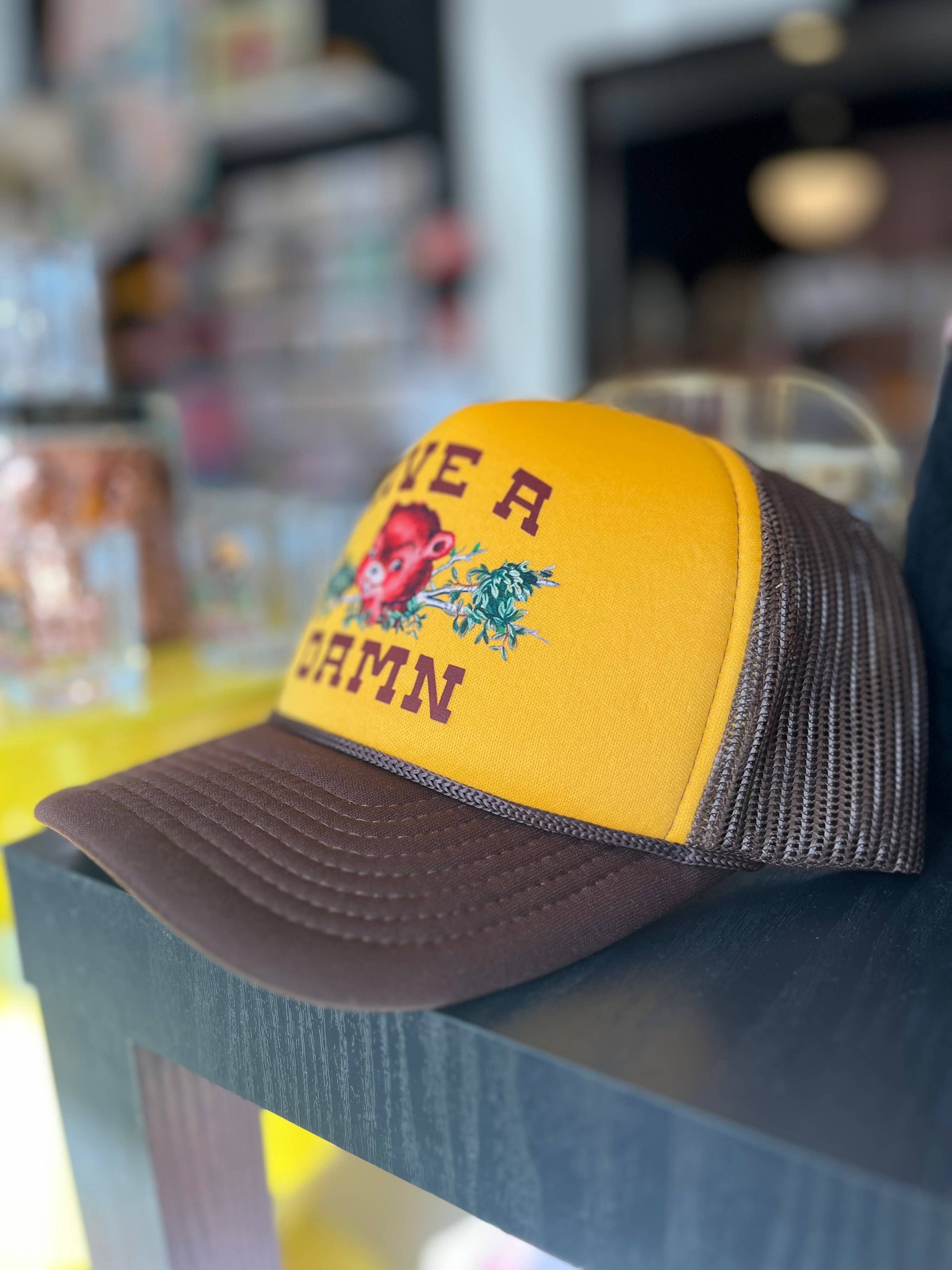Give a Damn Funny Beaver Trucker Hat