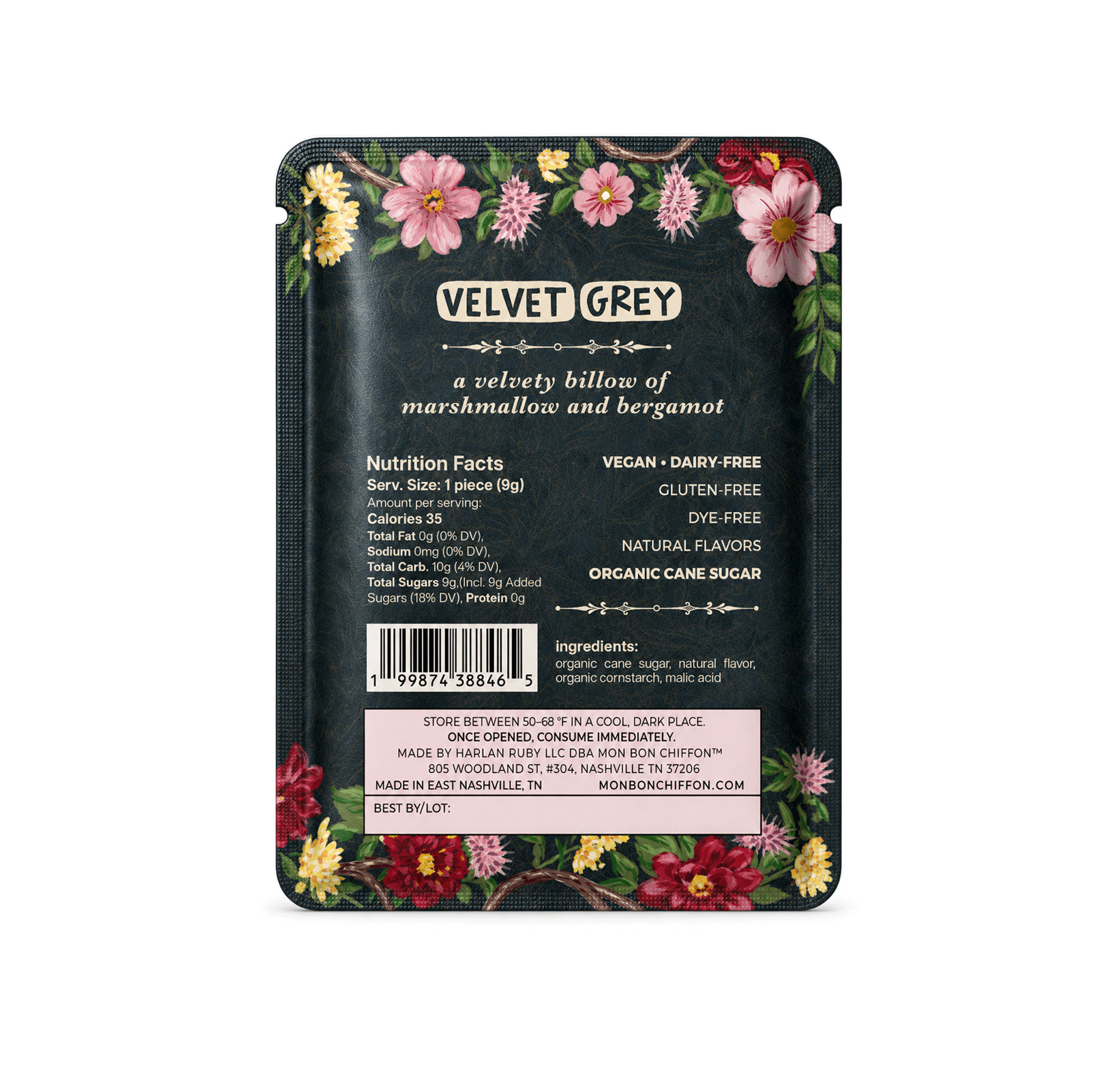 Velvet Grey Bergamot Marshmallow Cotton Candy Puff