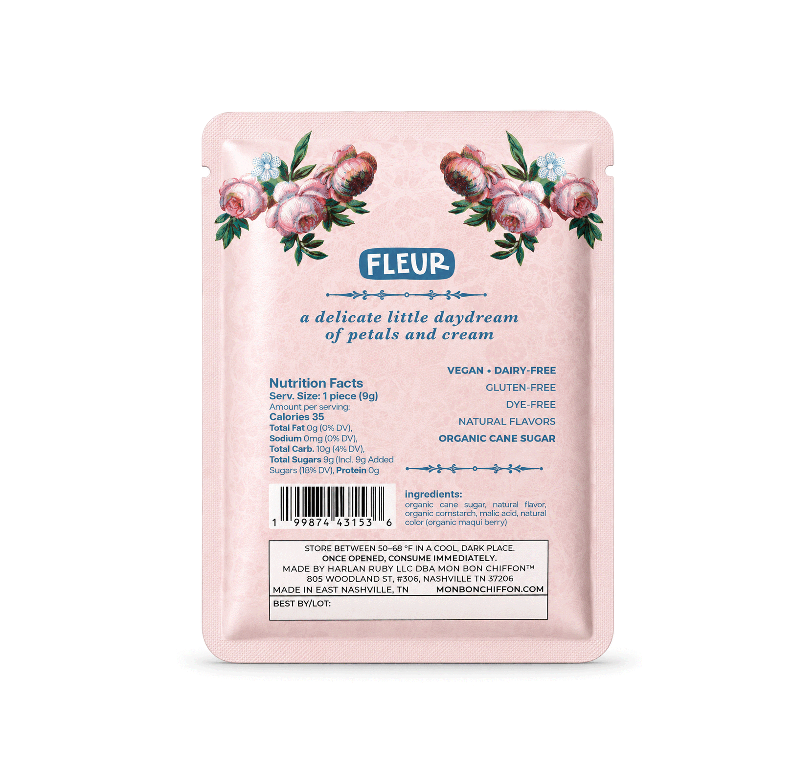 Fleur Rose Macaron Cotton Candy Puff