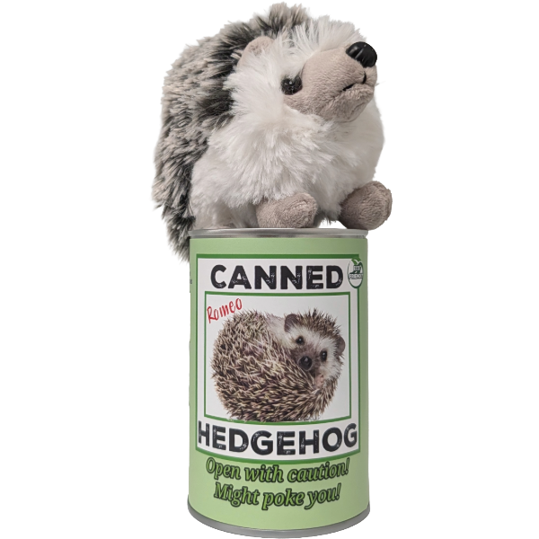 Canned Hedgehog - Stuffed Animal
