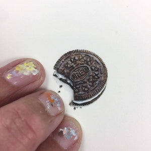 Oreo Cookie Miniature Watercolor Print