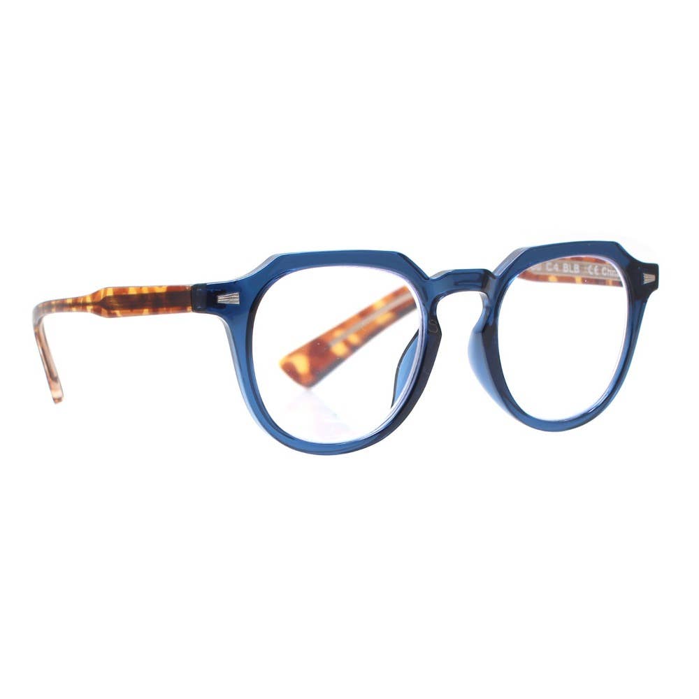 Benn - Matte Navy Blue - Matte Tortoise
