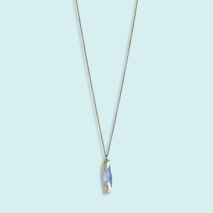 Shell Handled Knife Necklace: Abalone