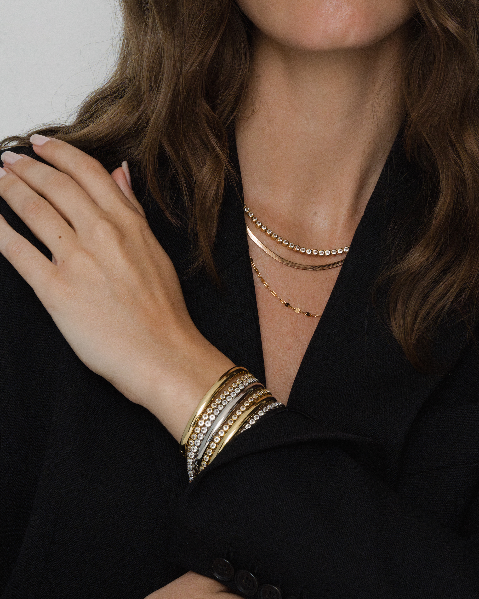 Gold Winnie Sparkle Chain Necklace