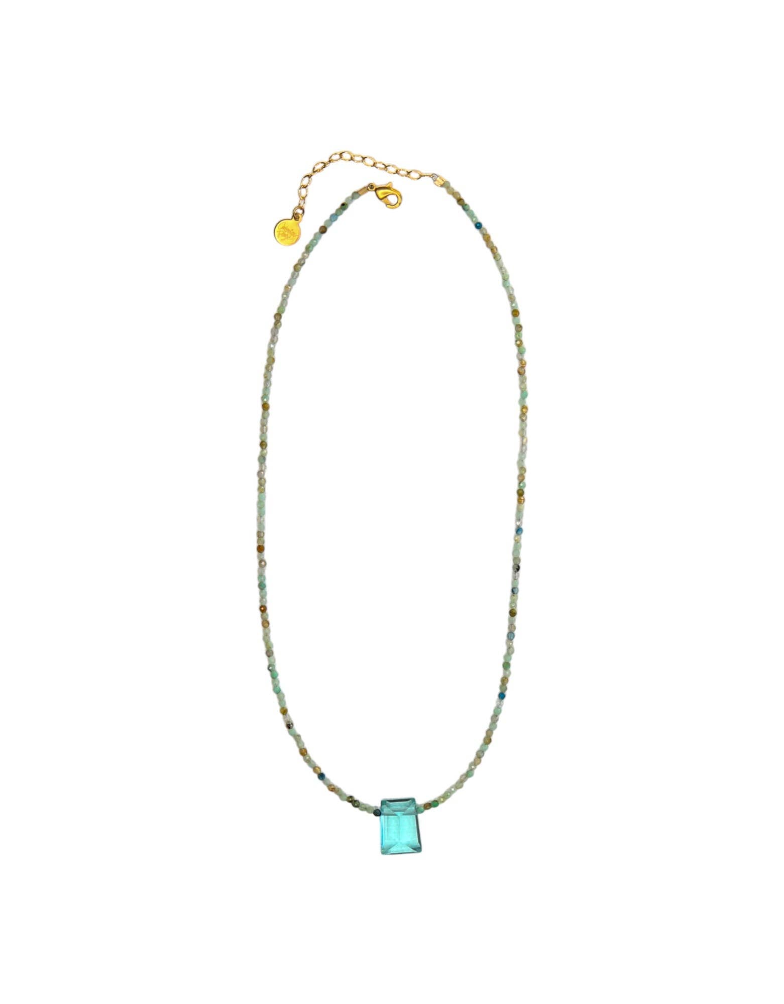 Ocean Stone Pendant in Amazonite