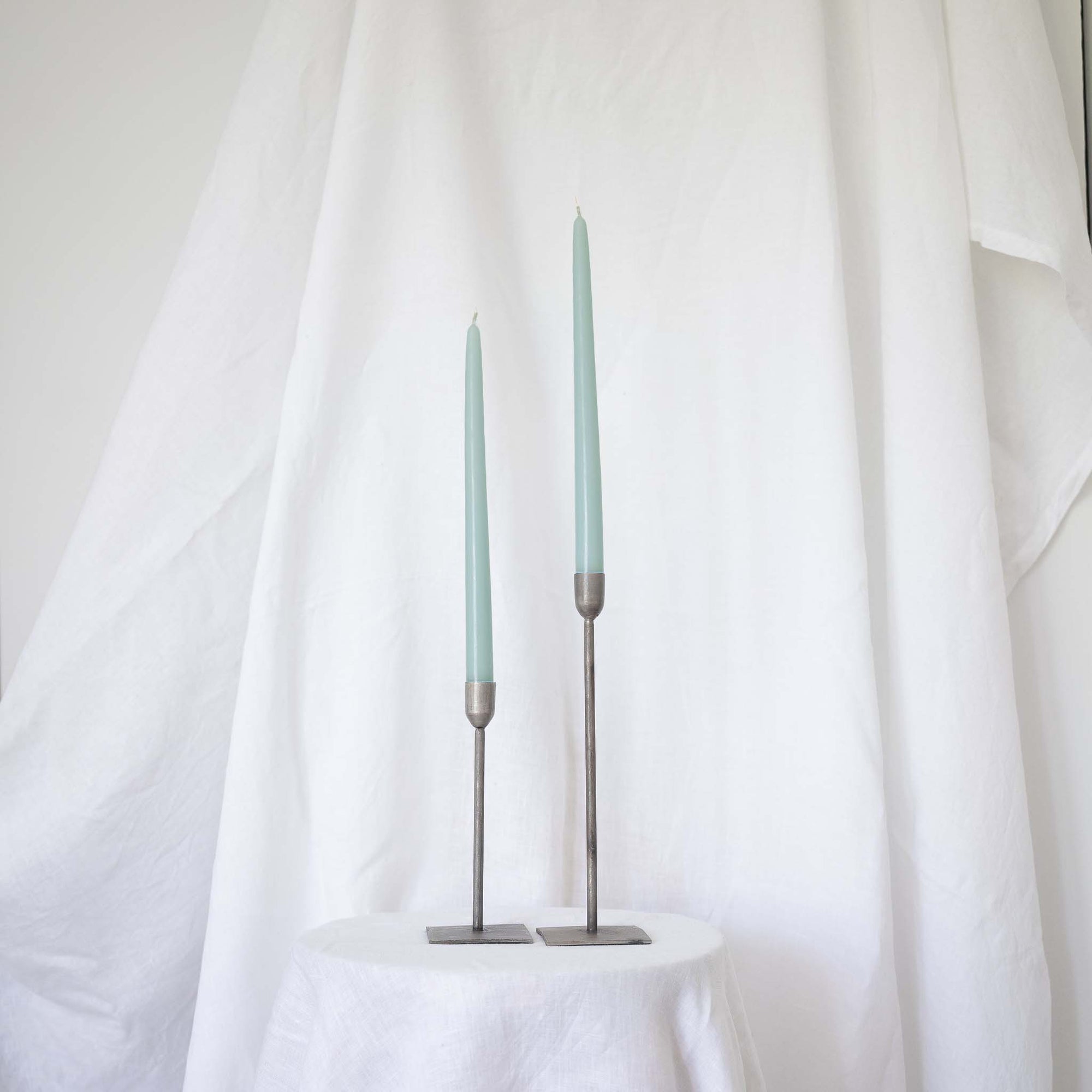 Light Blue Taper Candles