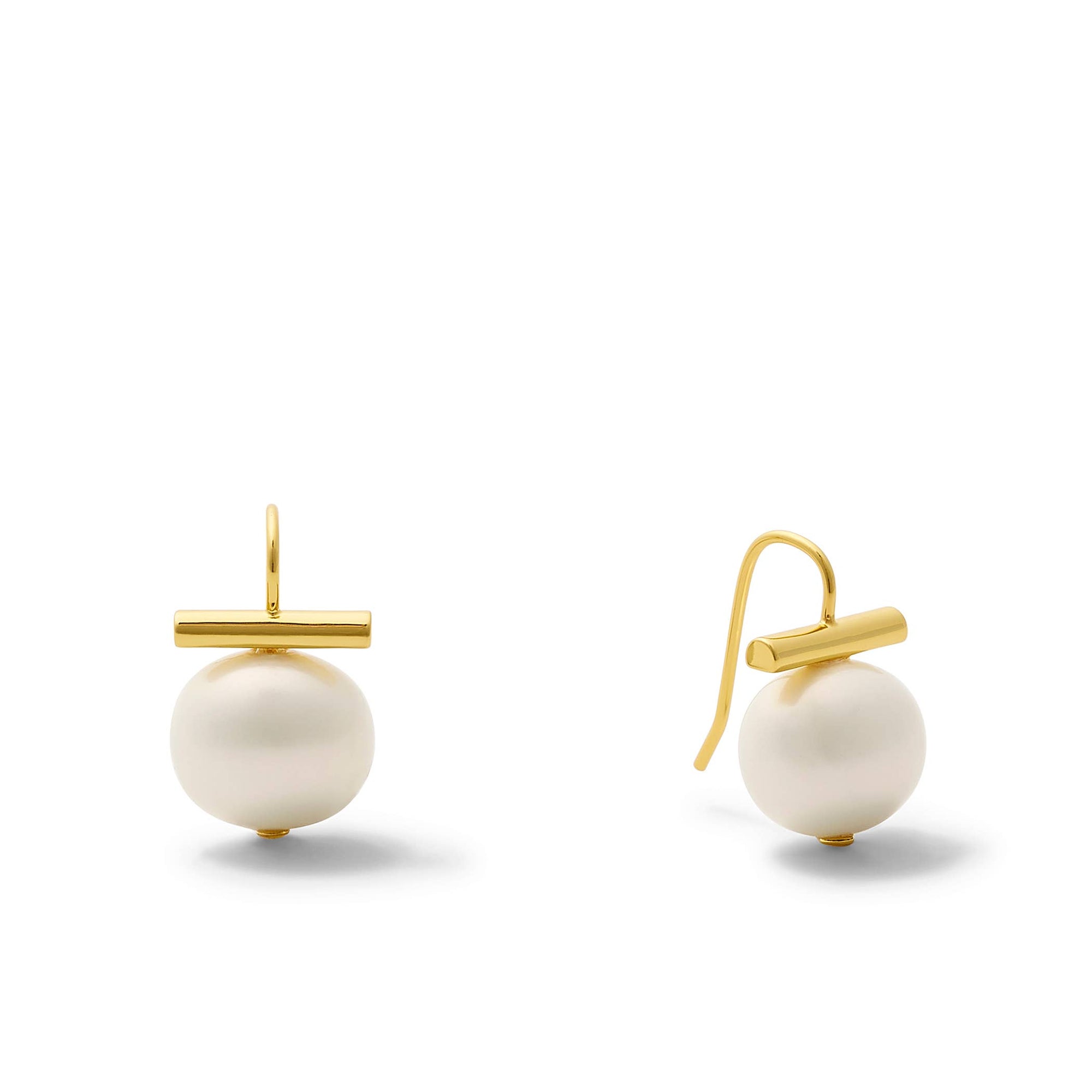 Medium Pebble Pearls Earrings