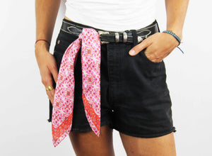 Mini Agadir Fuchsia Scarf