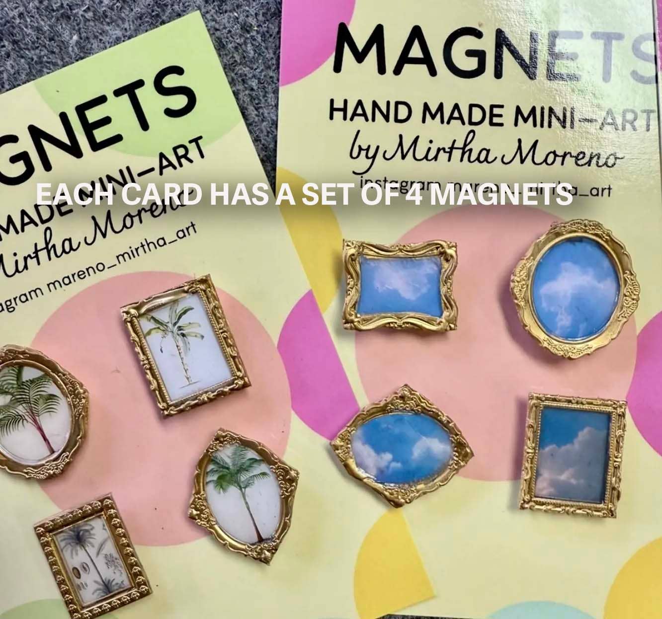 Vintage Floral Magnets