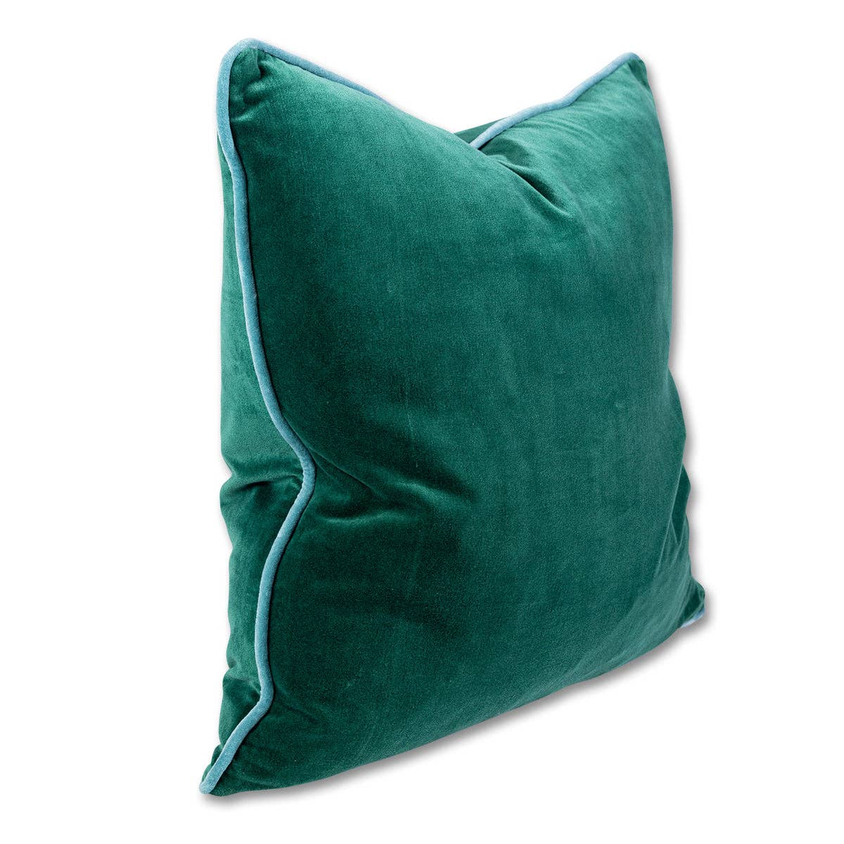 Green + Aqua Charliss Velvet Pillow