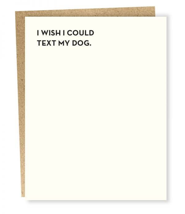 Dog Text Card