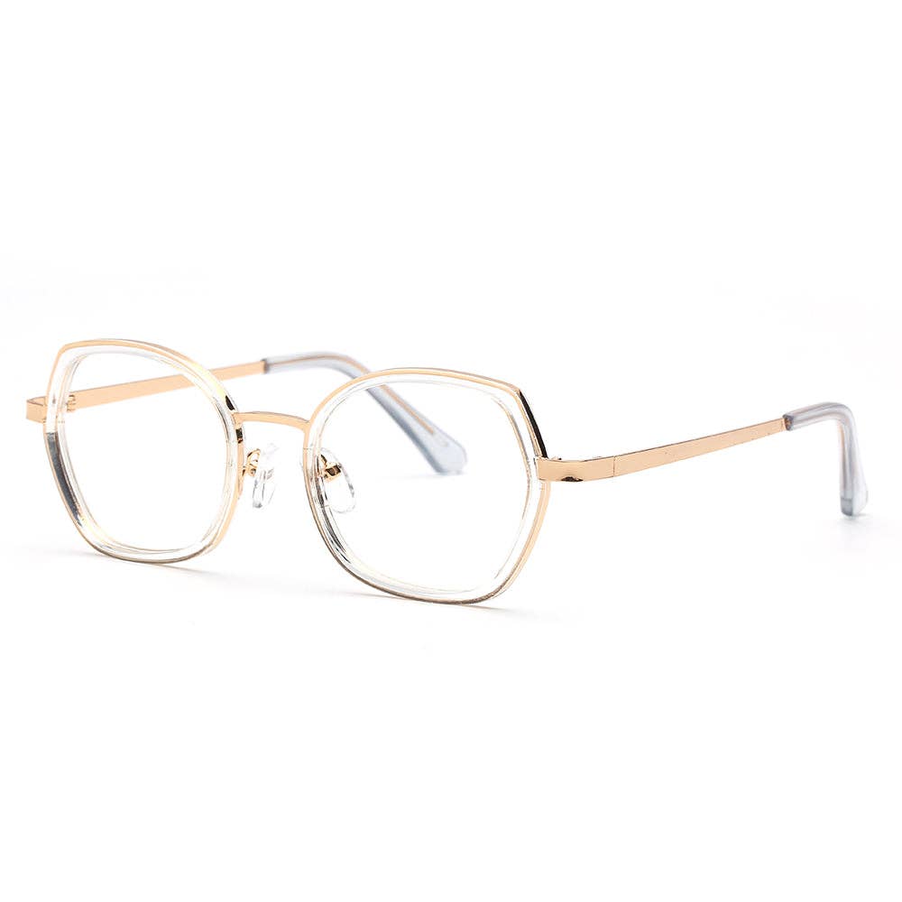 MELISSA | Gold Frame /  Clear Accent.