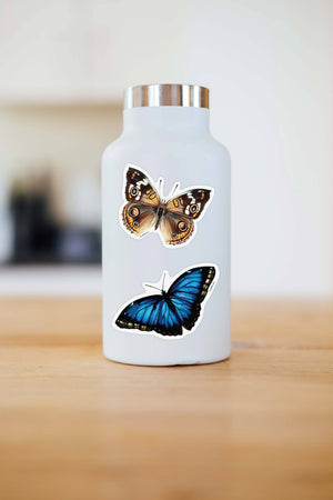 Blue Morpho Butterfly Vinyl Sticker