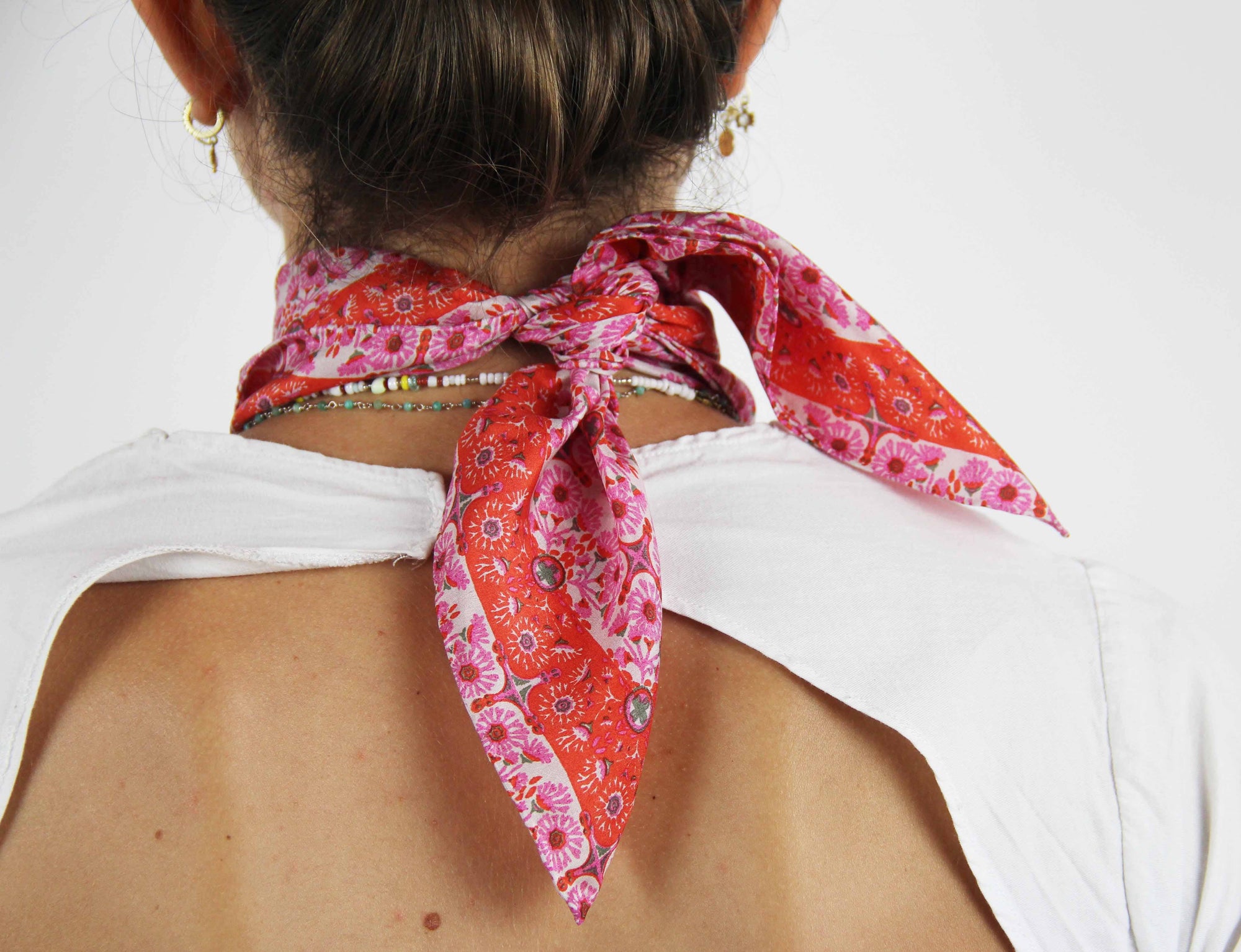 Mini Agadir Fuchsia Scarf