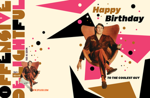 Coolest Guy Midcentury Birthday Card