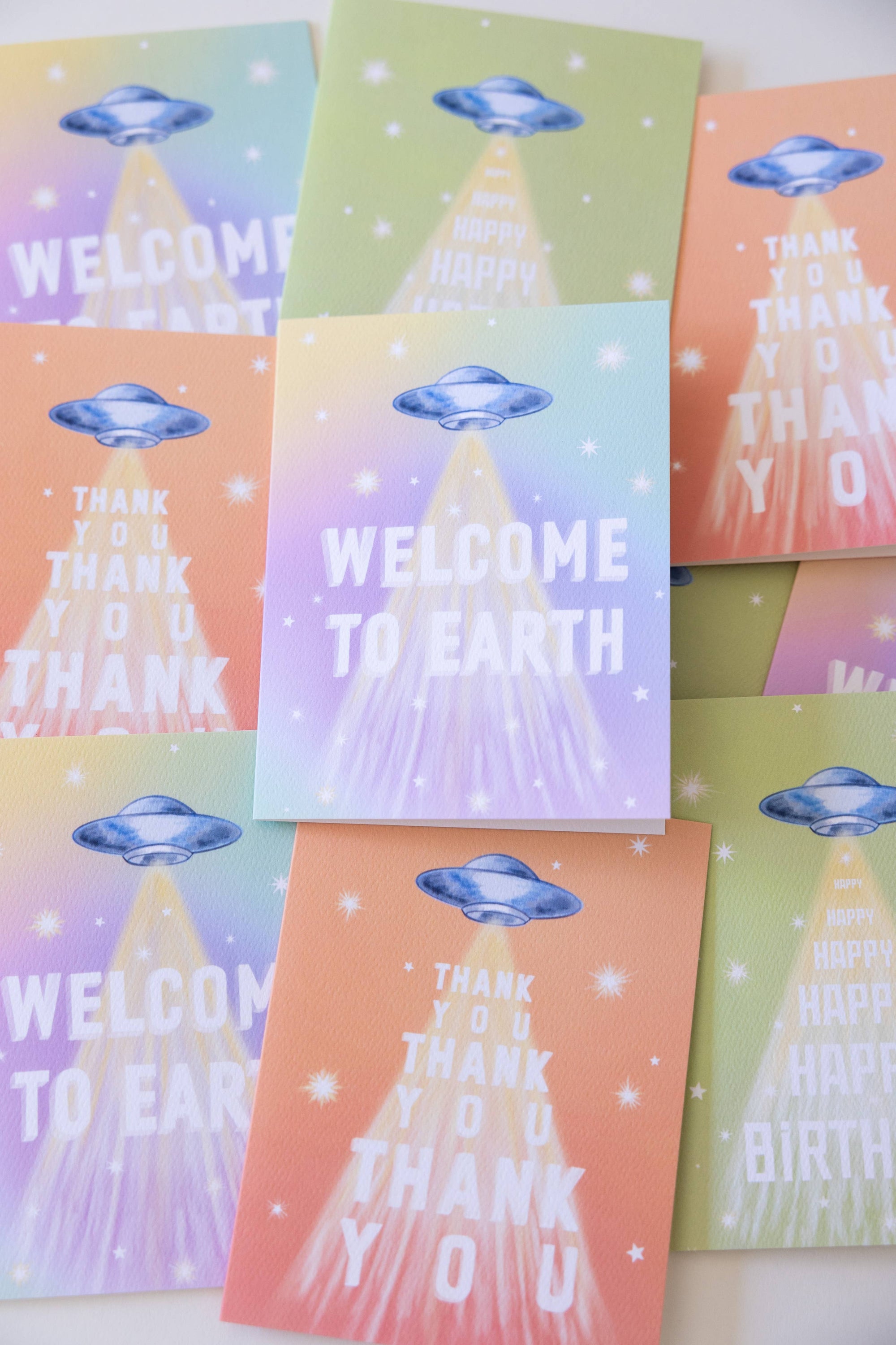 UFO Birthday Card