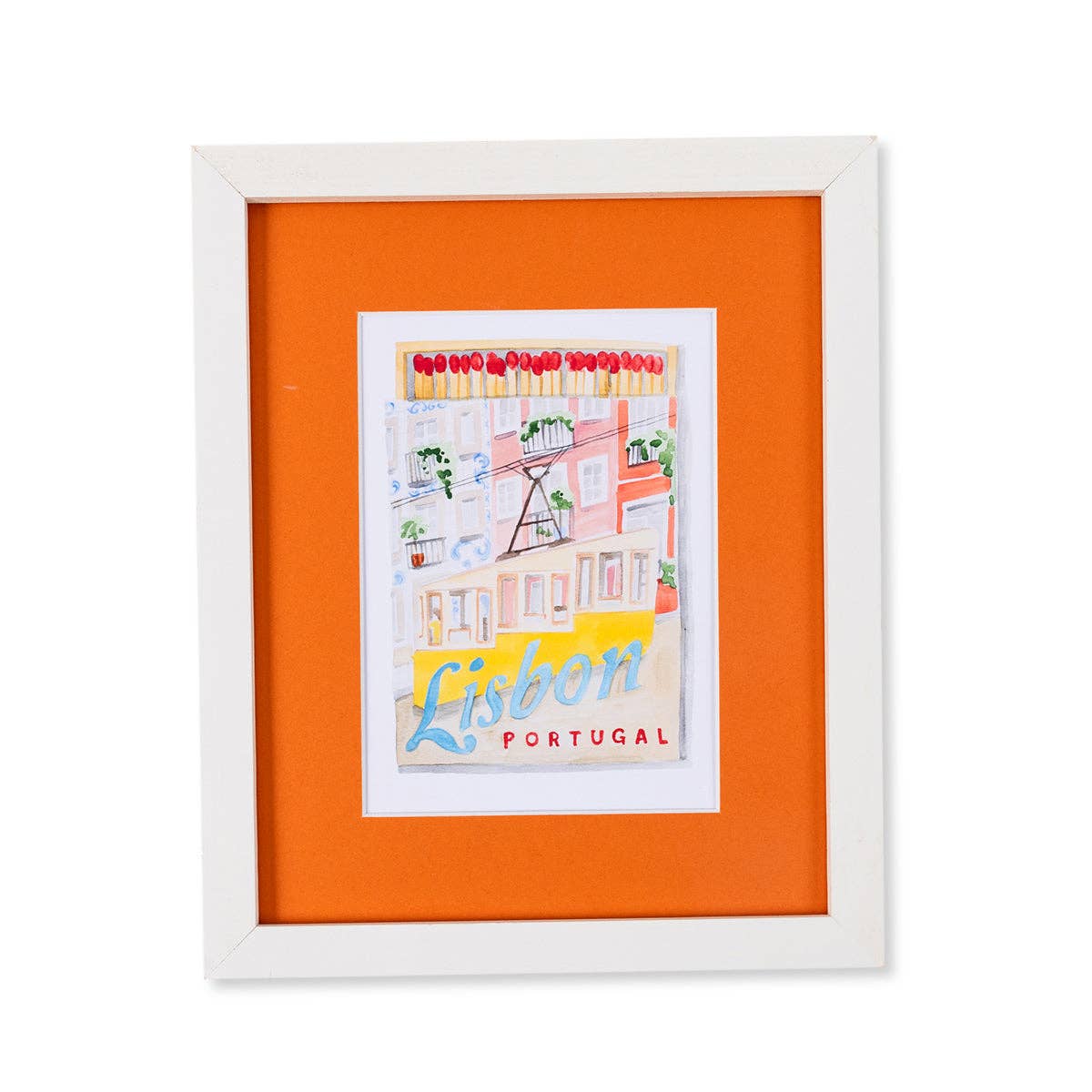 Lisbon Matchbook Print