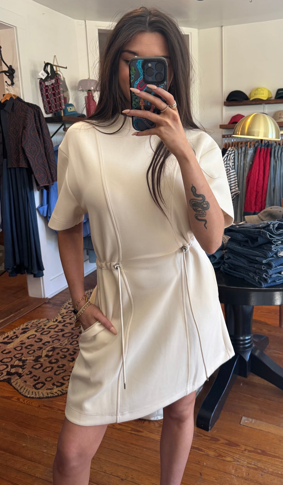 Stone Crewneck Dress