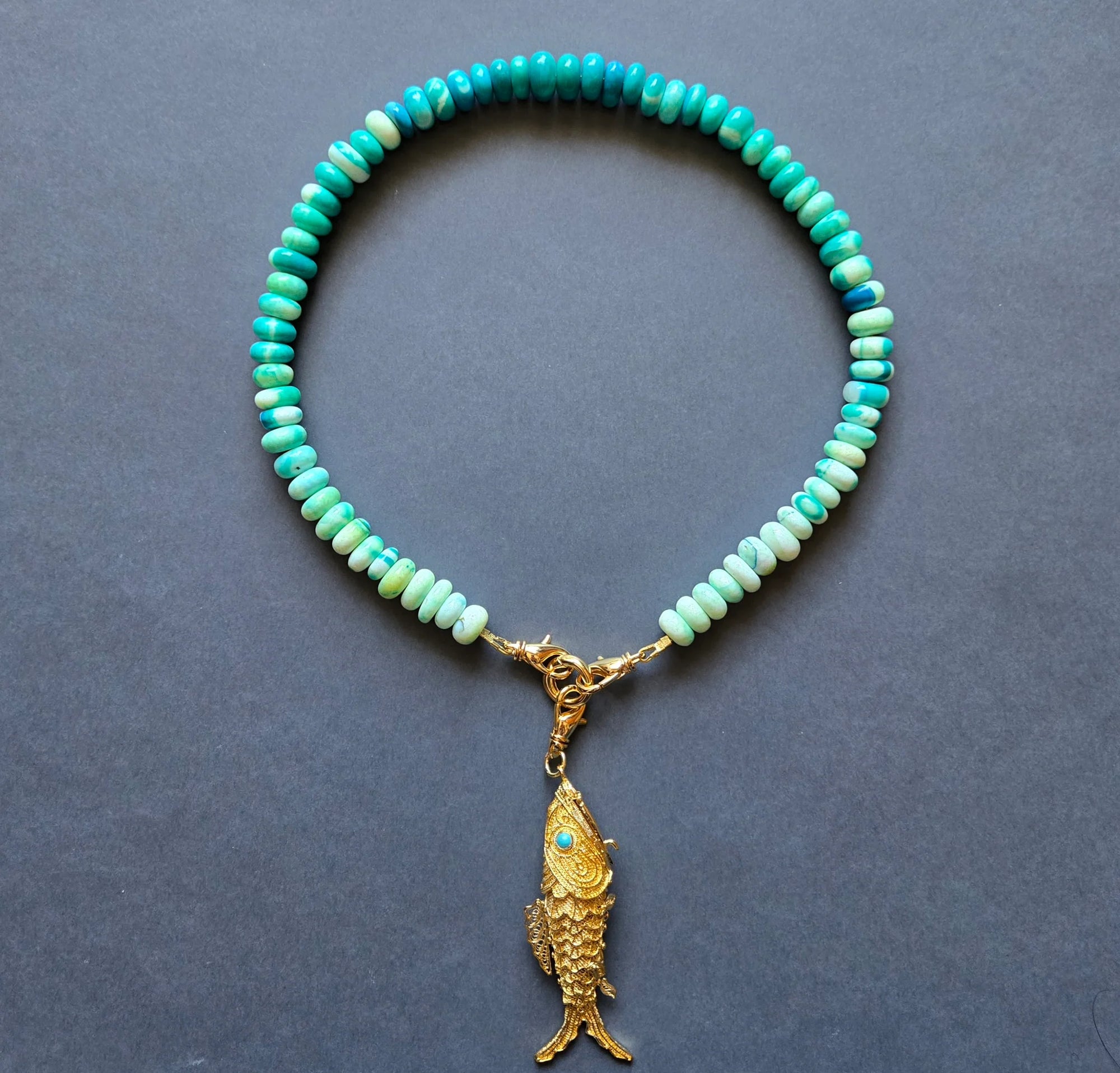 Blue Opal Necklace
