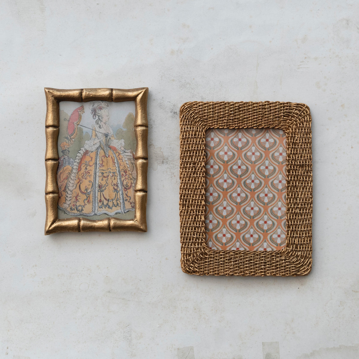 Gold Faux Bamboo Style Frame