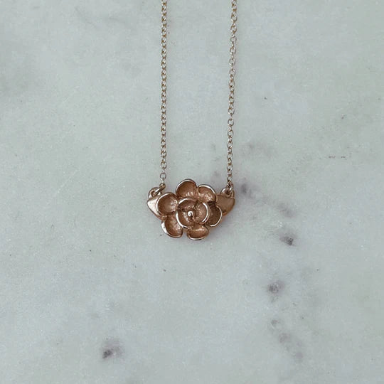 Bronze Magnolia Necklace
