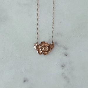 Bronze Magnolia Necklace