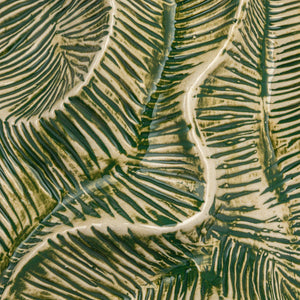 Green Textured Organic Shaped Vase