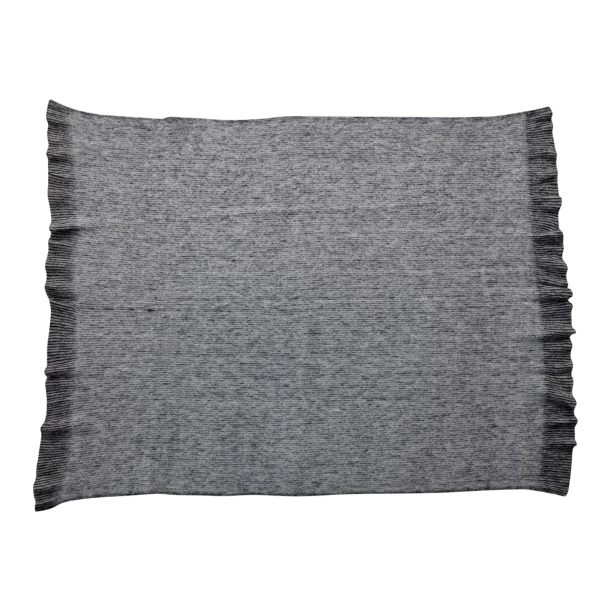 Striped Throw w/ Ruffled Edge