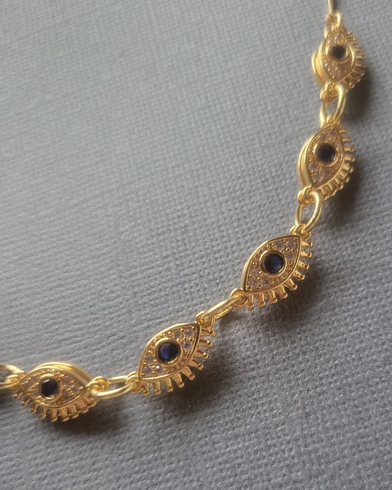 Pave Eyes Necklace