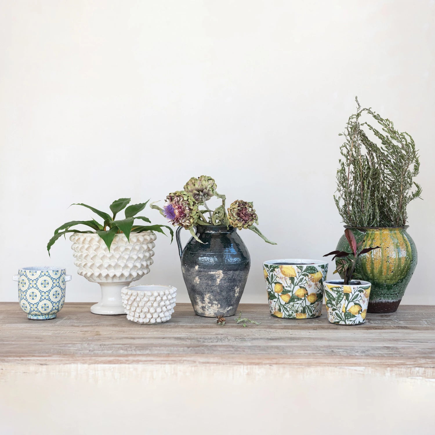 Lemon Terra-Cotta Planter
