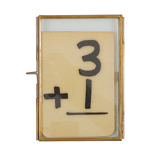 Brass & Glass 4x6 Photo Frame