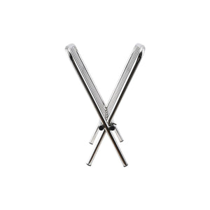 Chrome Metal Magazine Rack